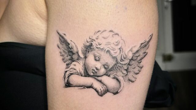 #substancetattoo #tattoo #tatouages #babytattoo #peppershading #whipshading #3rl #europeantattoo #frenchtattoo #angeltattoo #littleangel #howtotattoo #classicaltattoo #classicaldrawing #tattoostudio #tattooartist